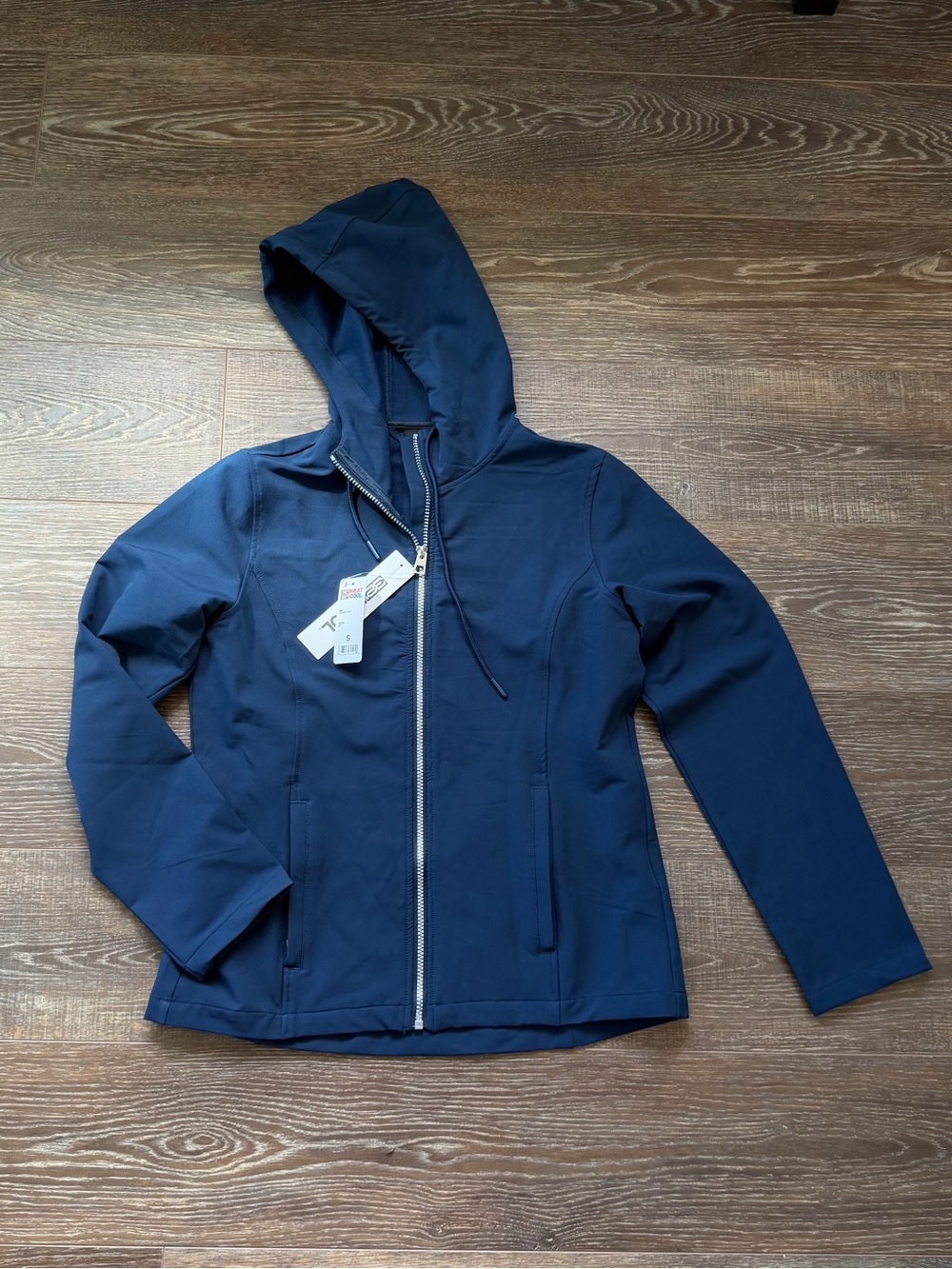 Men’s/unisex Hooded Softshell Jacket - Navy-brand new with tags